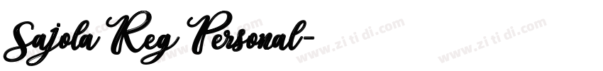 Sajola Reg Personal字体转换